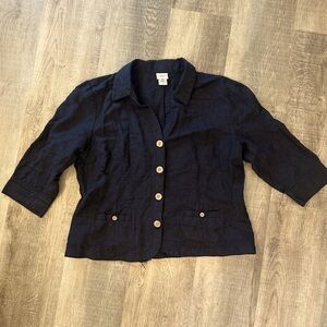 Covington Petite Linen Jacket - Size 12P